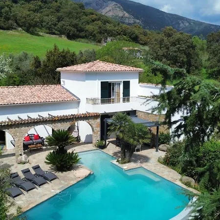 A Casa Di Ficu A 14kms D'ajaccio Et Des Plages Avec Piscine Jacuzzi Petanque Sans Vis A Vis Peri