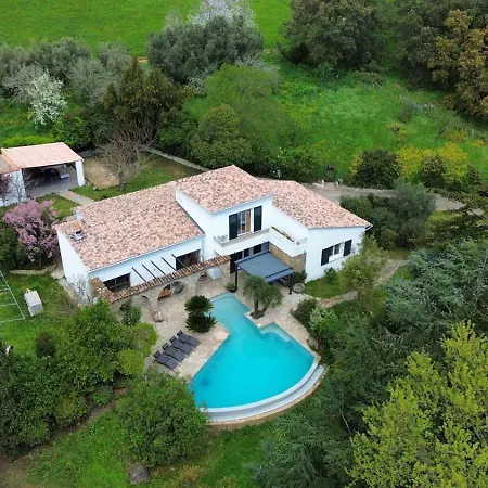 Villa A Casa Di Ficu A 14kms D'ajaccio Et Des Plages Avec Piscine Jacuzzi Petanque Sans Vis A Vis