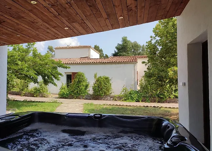Villa A Casa Di Ficu A 14kms D'ajaccio Et Des Plages Avec Piscine Jacuzzi Petanque Sans Vis A Vis